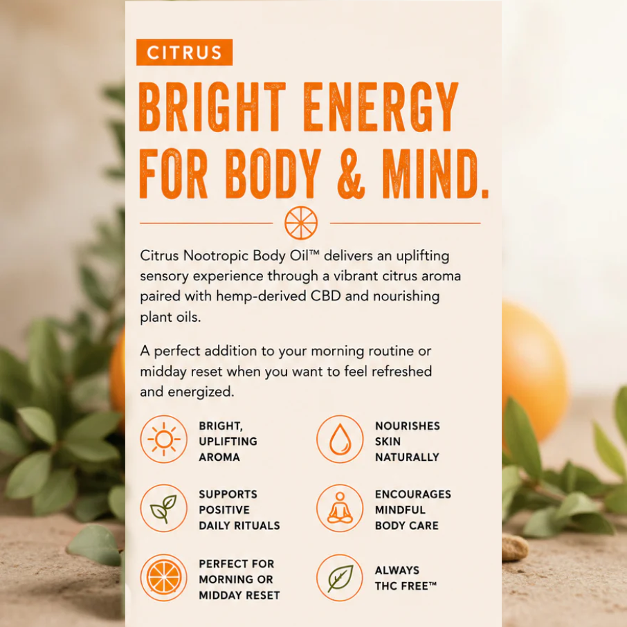 Nootropic Body Oil ™ Citrus Scent