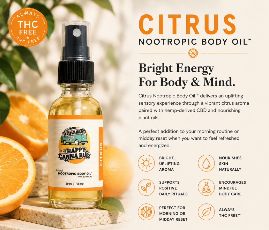 Nootropic Body Oil ™ Travel Citrus Scent