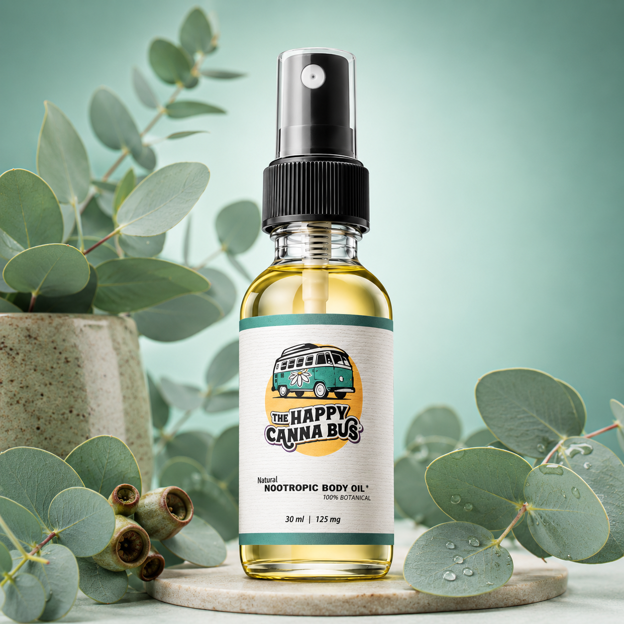 Nootropic Body Oil ™ Travel Eucalyptus Scent