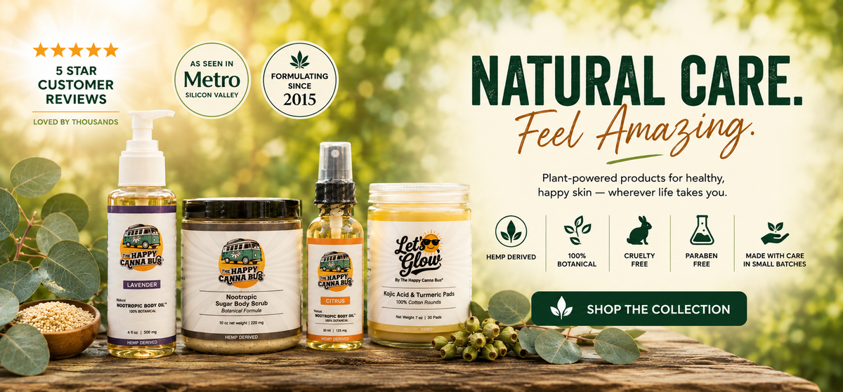 The happy cannabus home page Cbd body care THC free