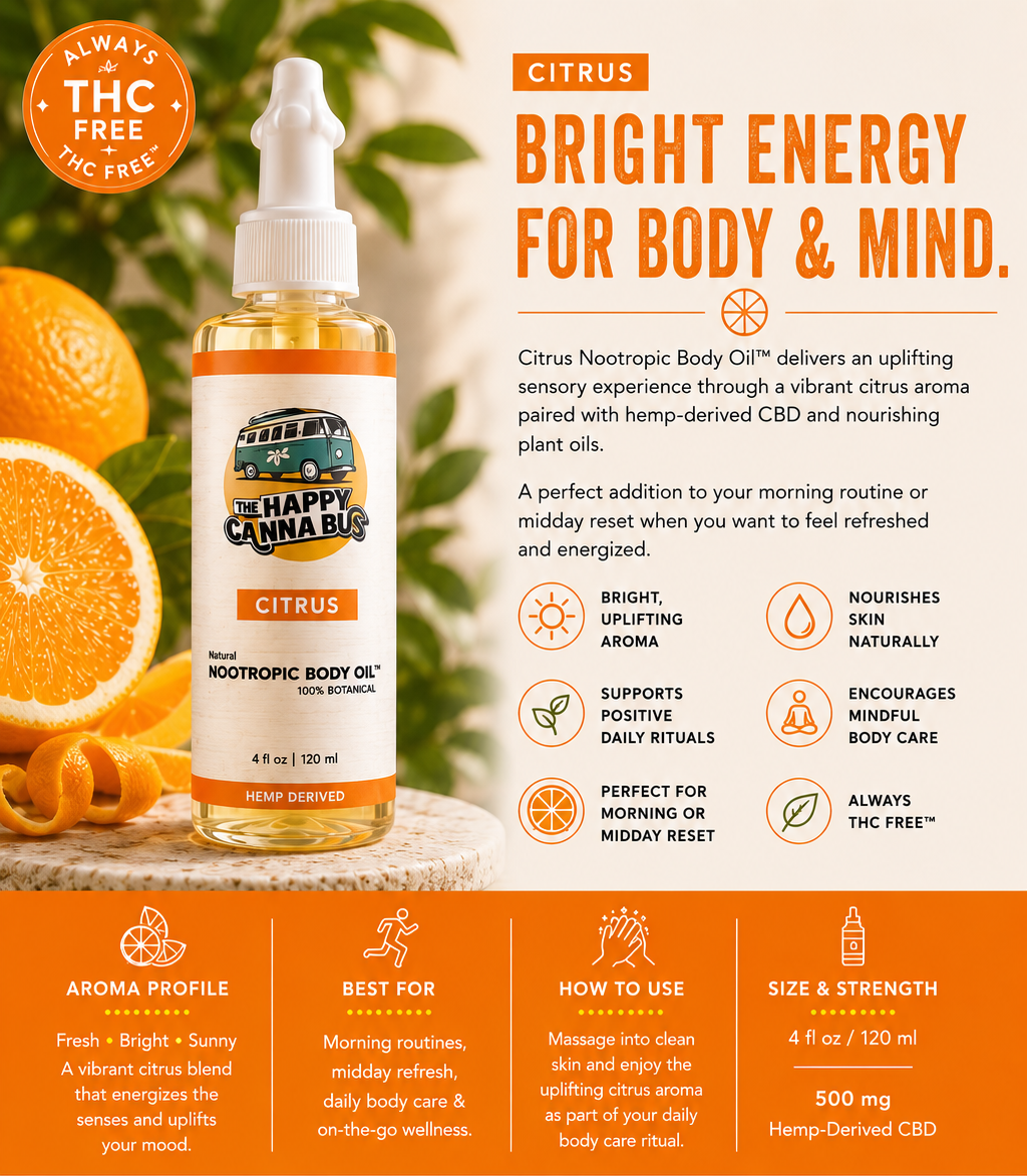 Nootropic Body Oil ™ Citrus Scent