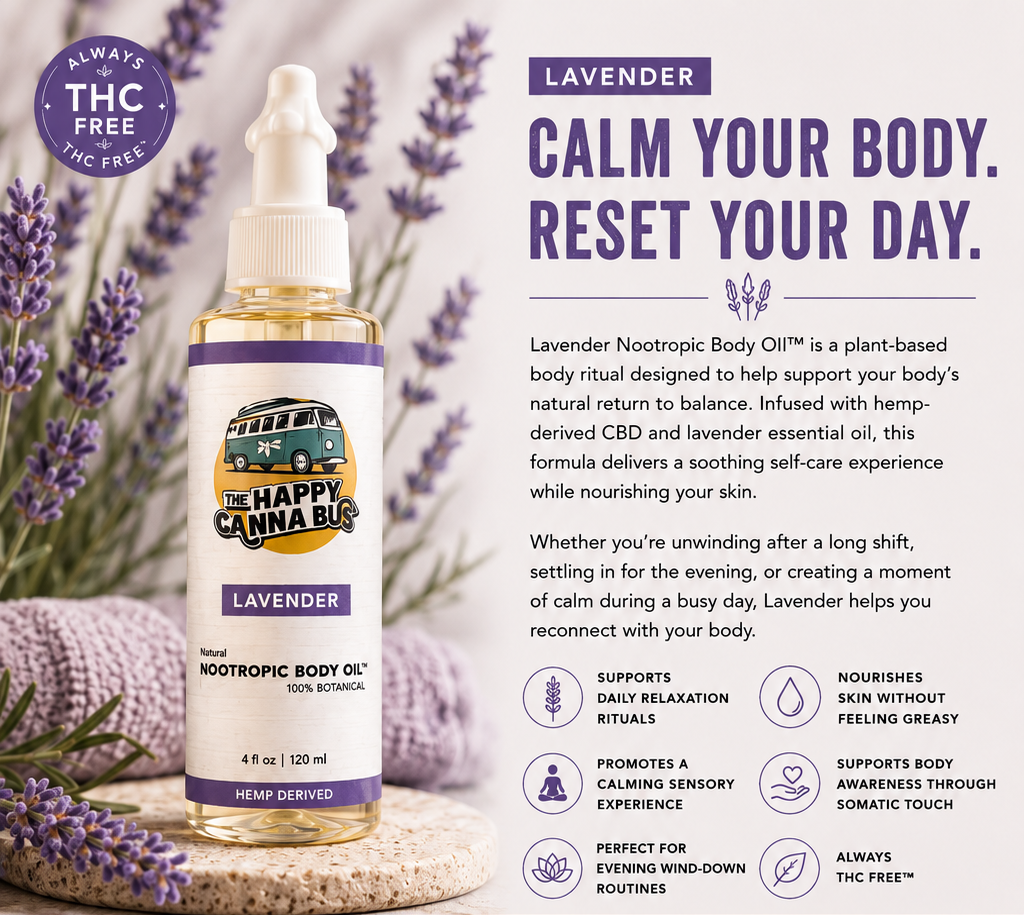 Nootropic Body Oil ™ Lavender Scent
